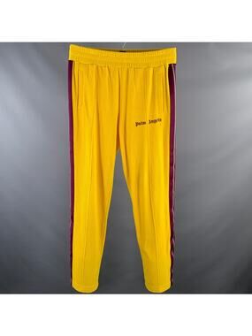 PALM ANGELS Size L Yellow Purple Corduroy Joggers Casual Pants